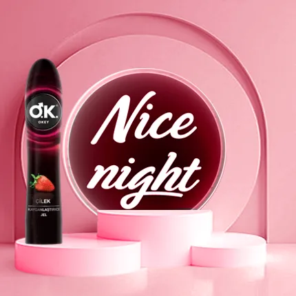 جل مزلق ومساج حميمي بالفراولة من اوكي ( Okey Massage Gel ) تحتوي العبوة 100 مل